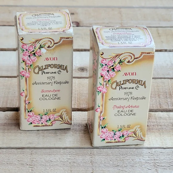 Avon California Perfume Co. 1978 Anniversary: Trailing Arbustus & Somewhere - Picture 3 of 16
